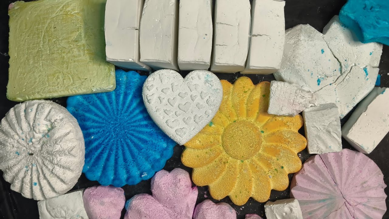 Moulded homemade chalk | gym chalk ASMR