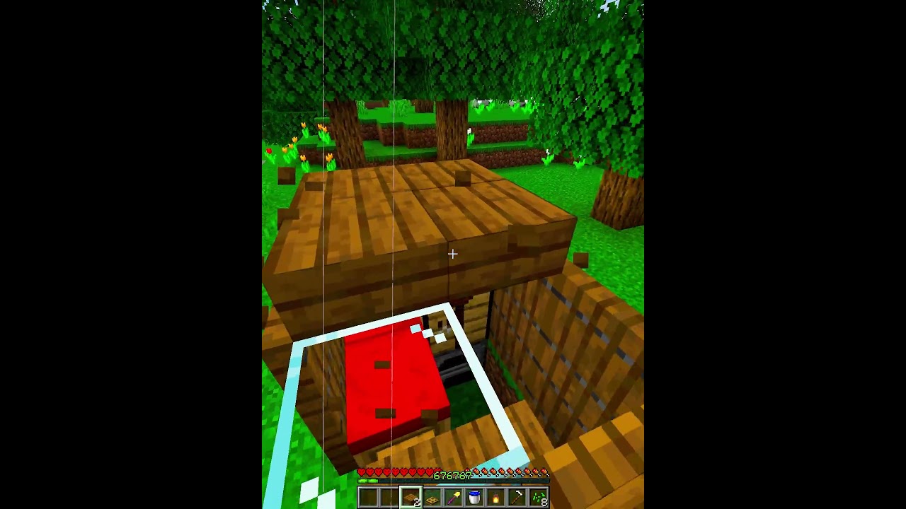 Minecraft When I Need A 3x2 House In 1 Min...🤯 (INSANE) #minecraft #shorts
