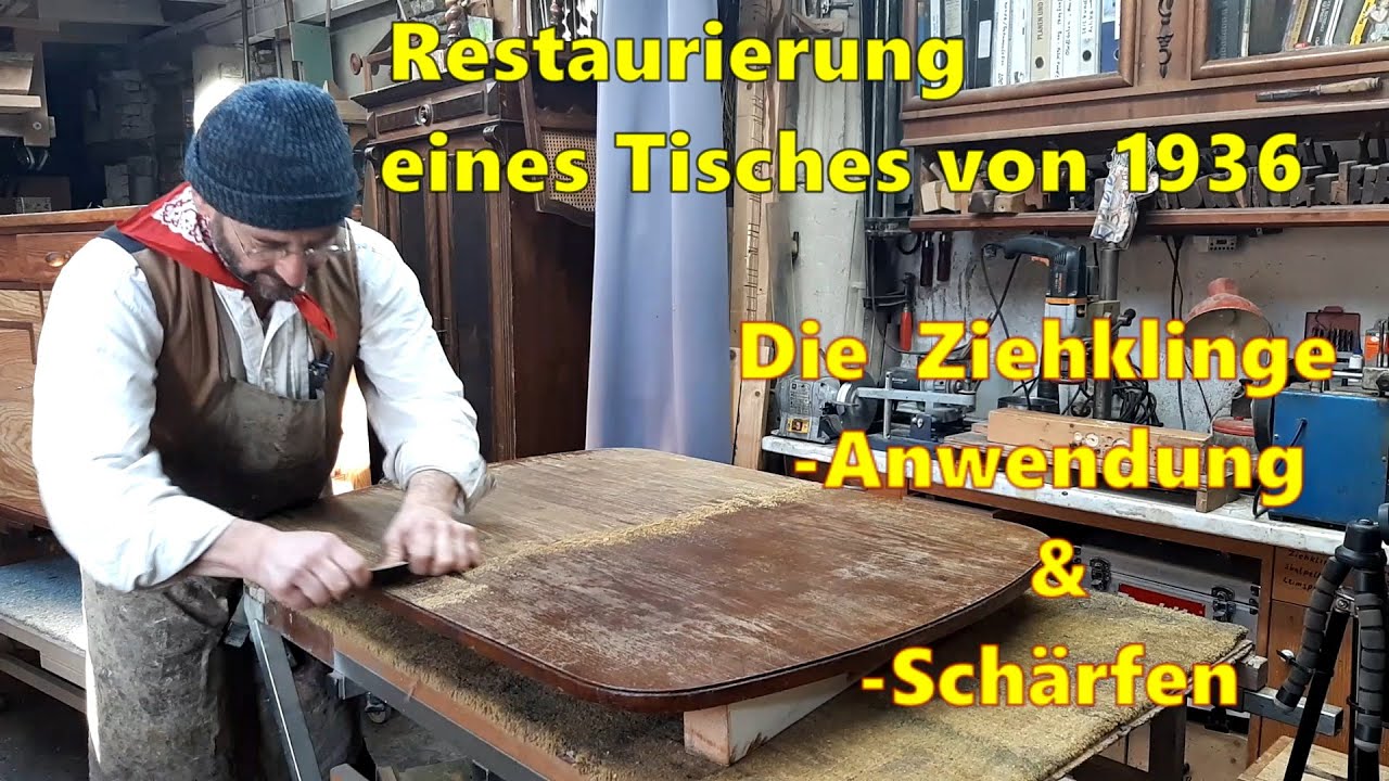 Die  Ziehklinge schärfen - that´s my way   &  was bewirkt brennender Spiritus auf dem Lack ?