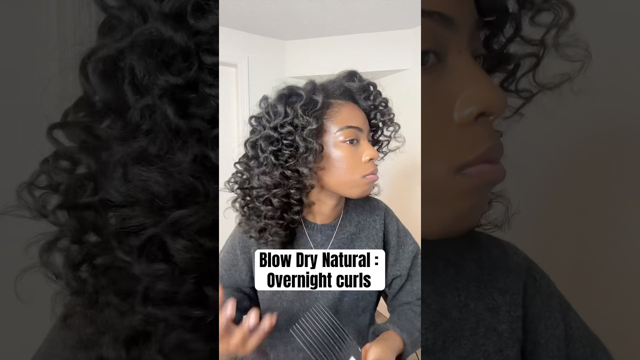 Blow Dry Natural Type 4 curls 