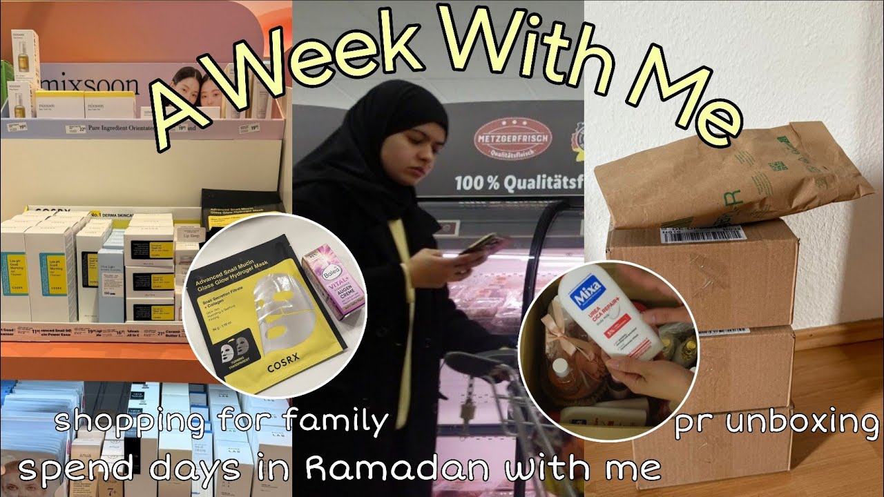 VLOG | دوزو معايا أيامات فرمضان✨️ pr unboxing 📦 صردت منتجات dm للعائلة 🧴 shopping 🛍 etc...
