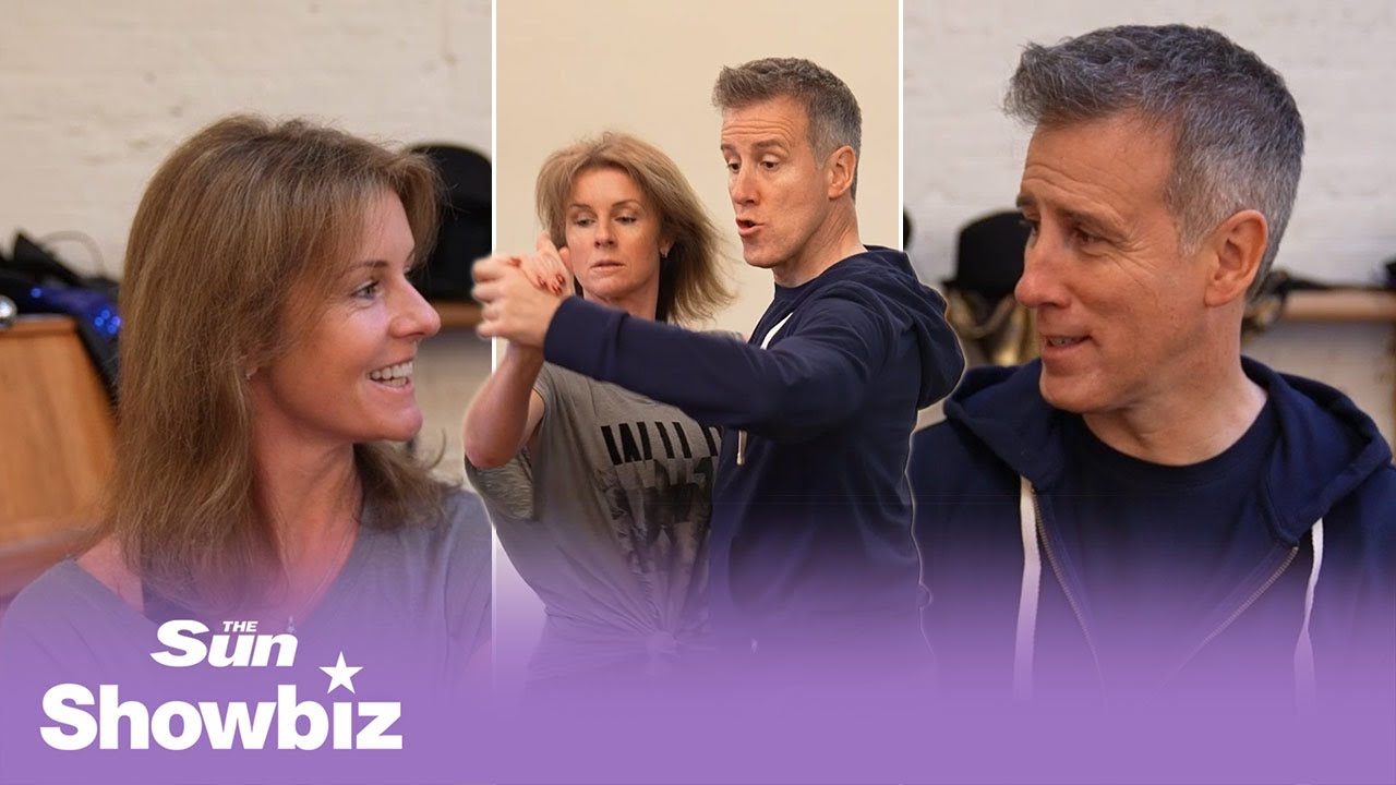 Anton Du Beke and Erin Boag  rehearse ahead of their Showtime tour