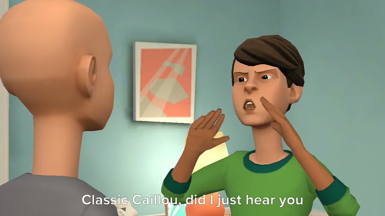 Classic Caillou sings Let It Rain and gets permanently grounded