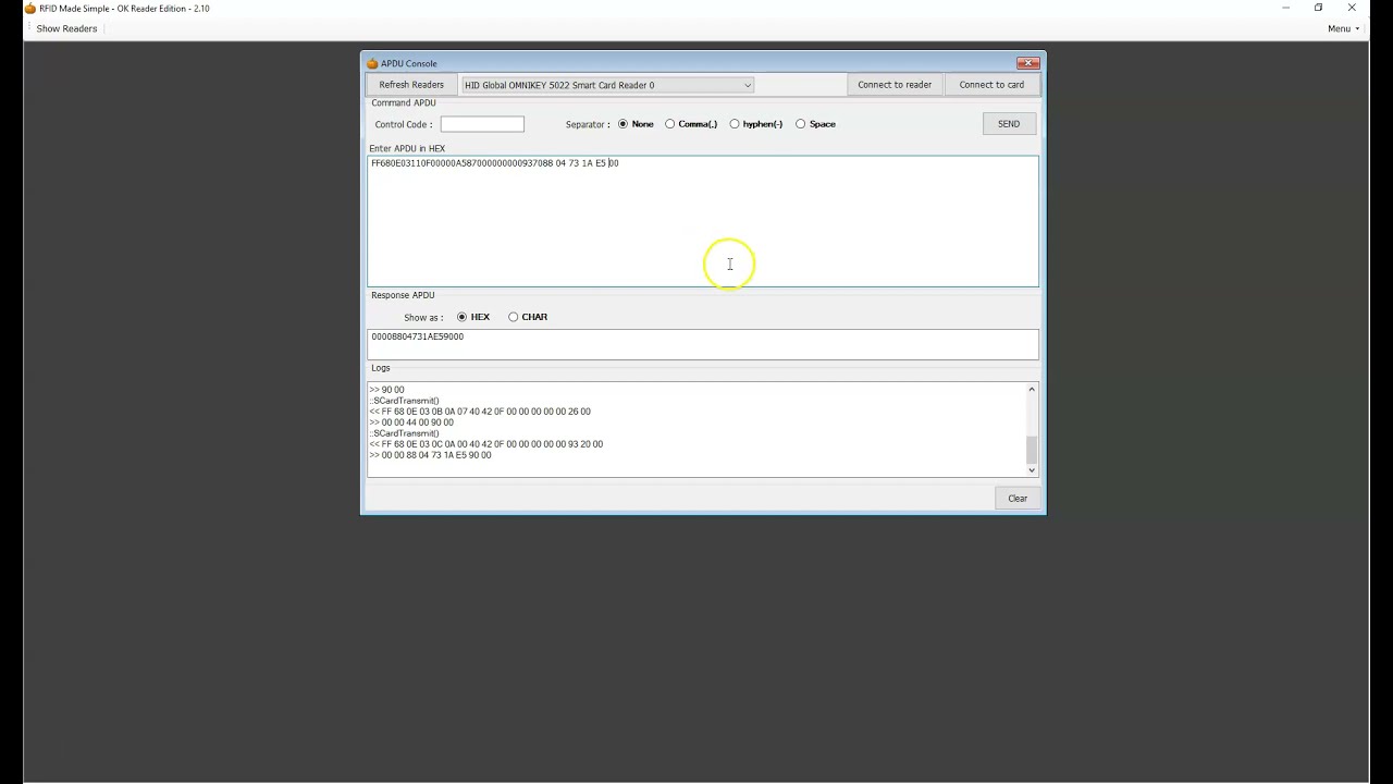 Transparent session in OK5022 reader writer - Part 2