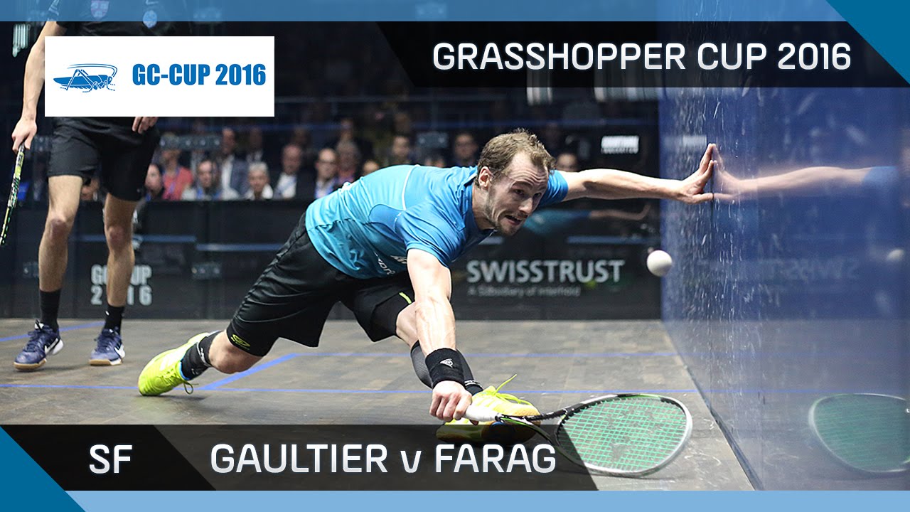 Squash: Gaultier v Farag - Grasshopper Cup 2016 - SF Highlights