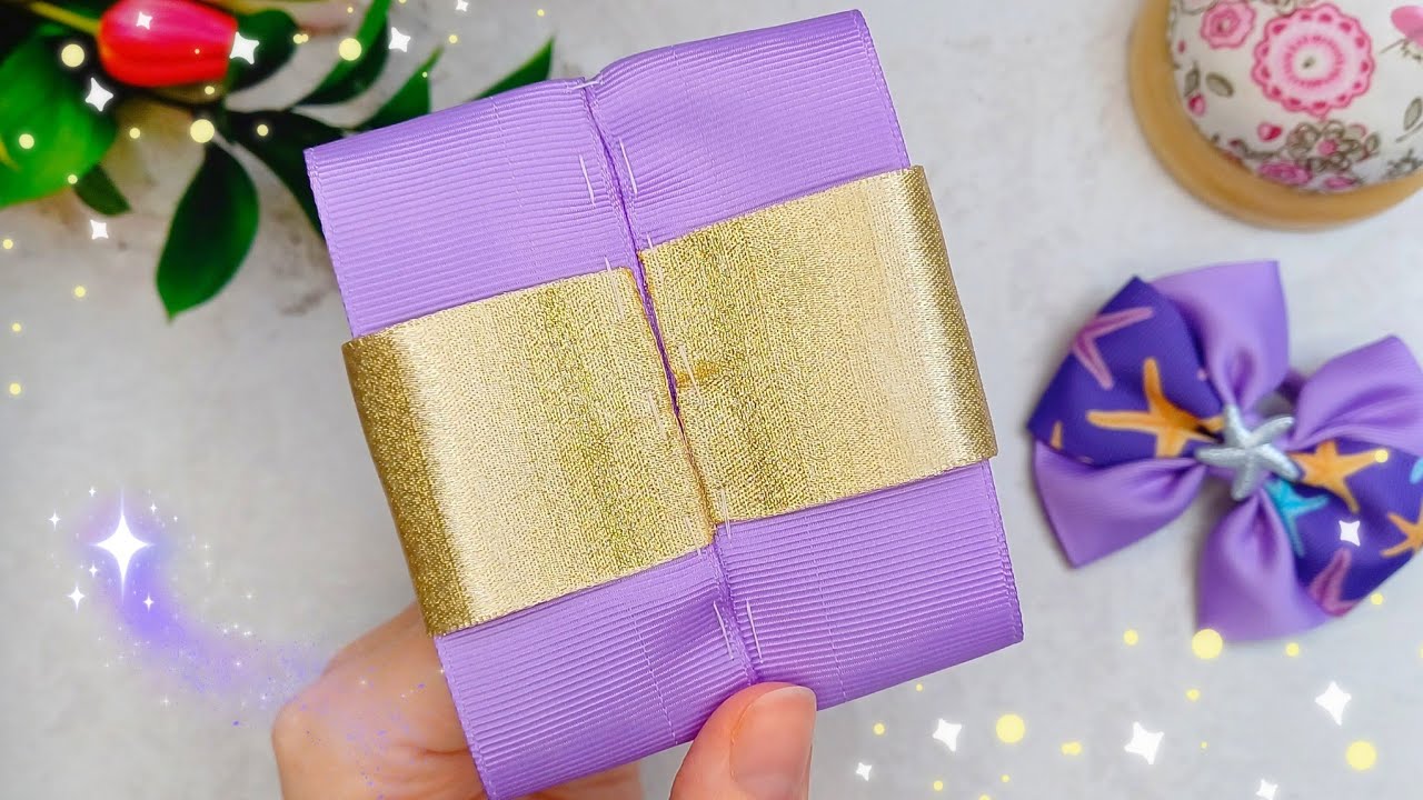 Easily Ribbon Bow Idea | Hair Bows making #5 #hairbows #howtomakehairbows