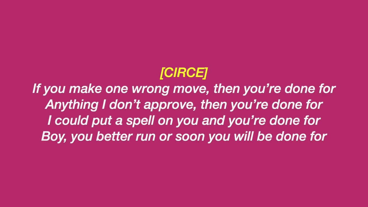 Done For [LYRICS] - EPIC: The Musical | The Circe Saga