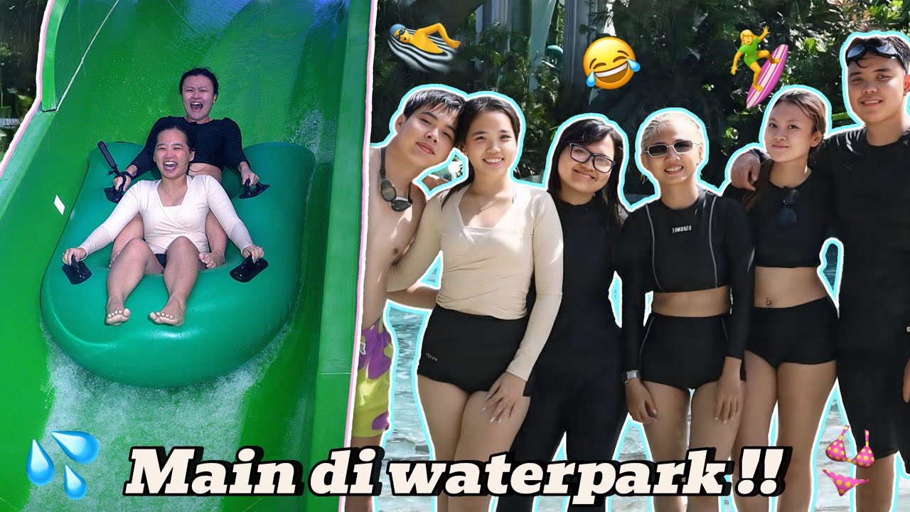 ANOMALI naik PEROSOTAN air !! Main di waterpark bareng Nata dan LenLen ?!! 🛝🏄‍♀️🏊‍♂️