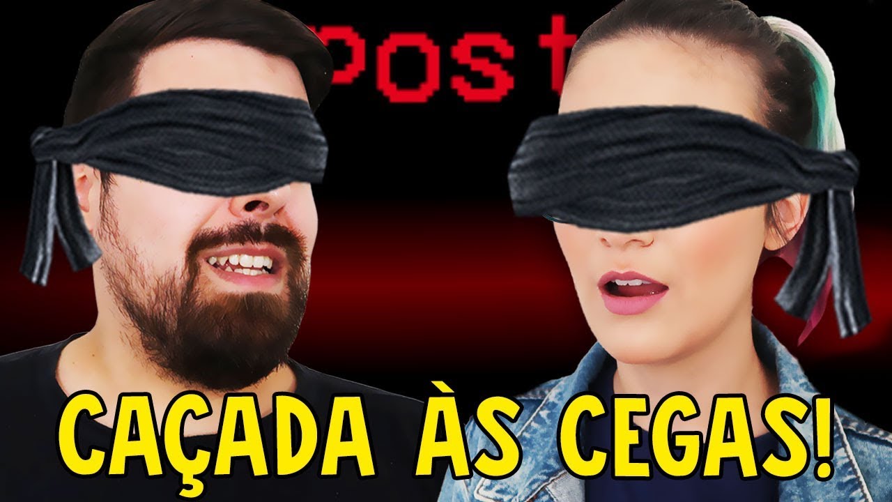 Desafio da CAÇADA às CEGAS no Among Us