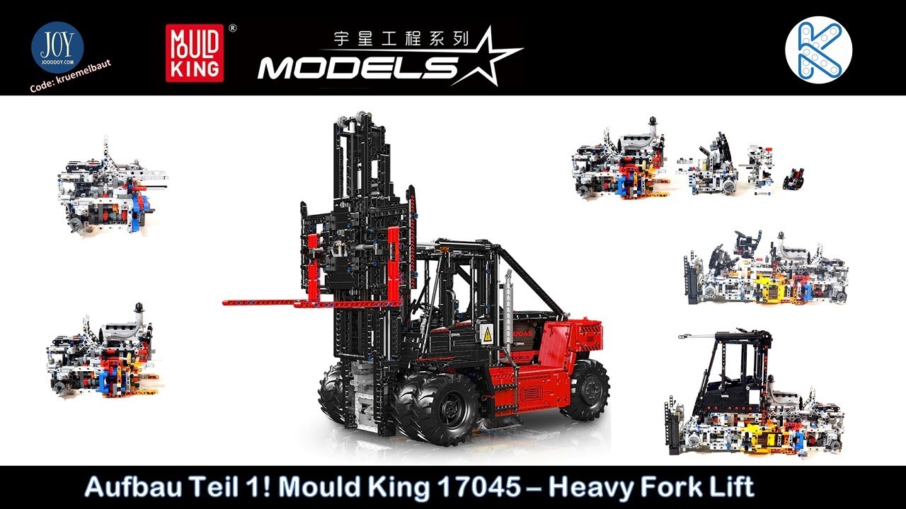 Ein riesiger Gabelstapler! Aufbau Teil 1! Mould King 17044 / 17045 - Heavy Fork Lift