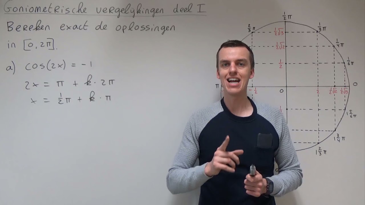 Goniometrische vergelijkingen deel I (HAVO wiskunde B)