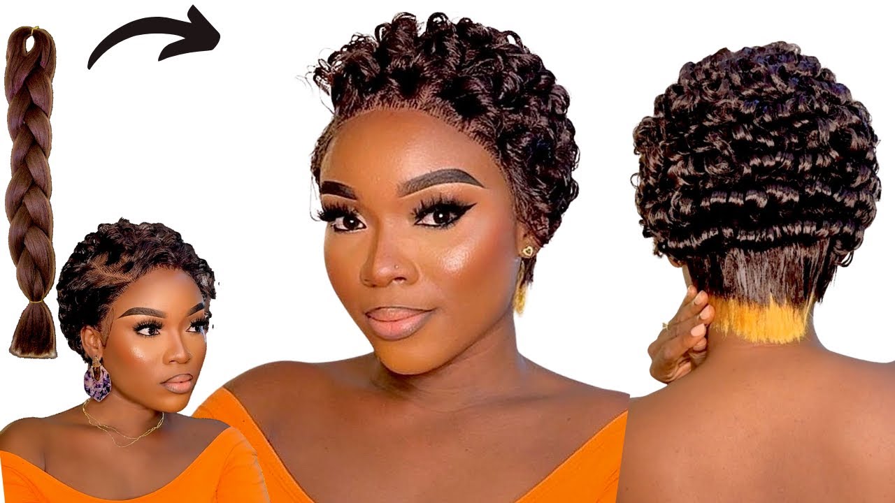Omg 😱 She changed the game wow 🤩 How to make pixie hair with attachment.