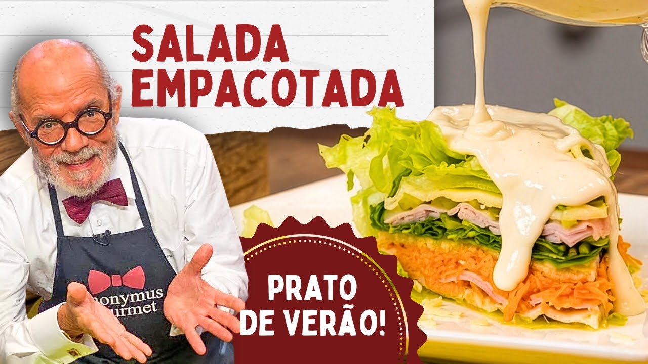 Salada Empacotada | Prato Fresco de Verão | Anonymus Gourmet (2018)