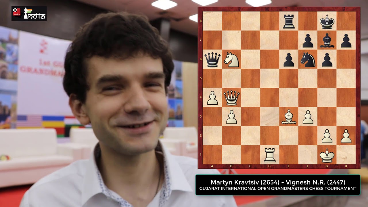 Martyn Kravtsiv (2654) from Ukraine wins the Gujarat GM Open 2018!