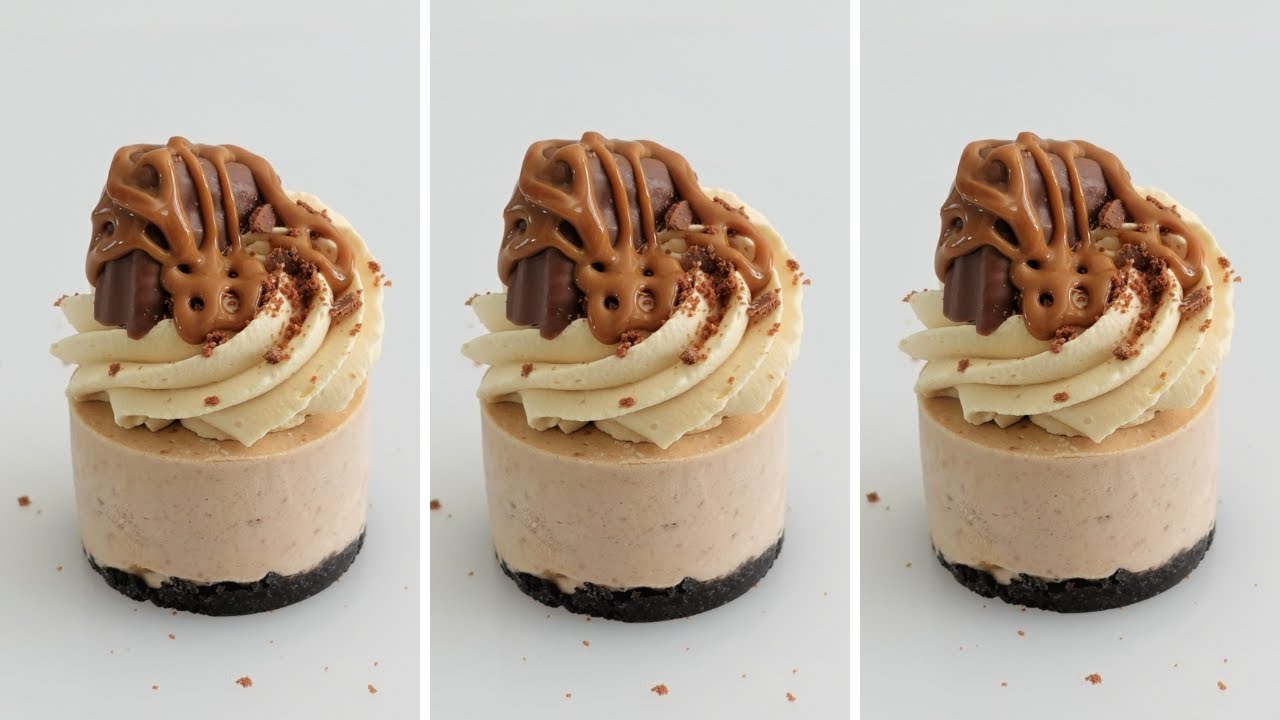 NO Bake NO Egg Caramel Tim Tam Mini Cheesecakes Make Ahead