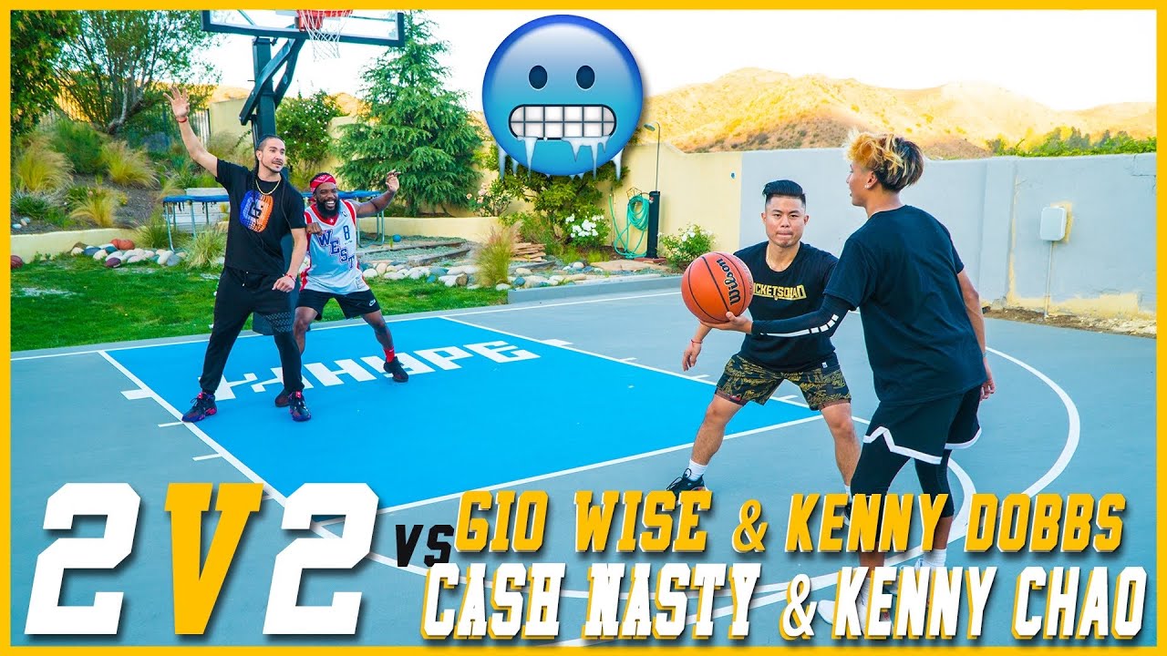 Gio.Wise vs Cash Nasty And Kenny Chao Insane 2v2 Basketball (Heated) 2HyPE House