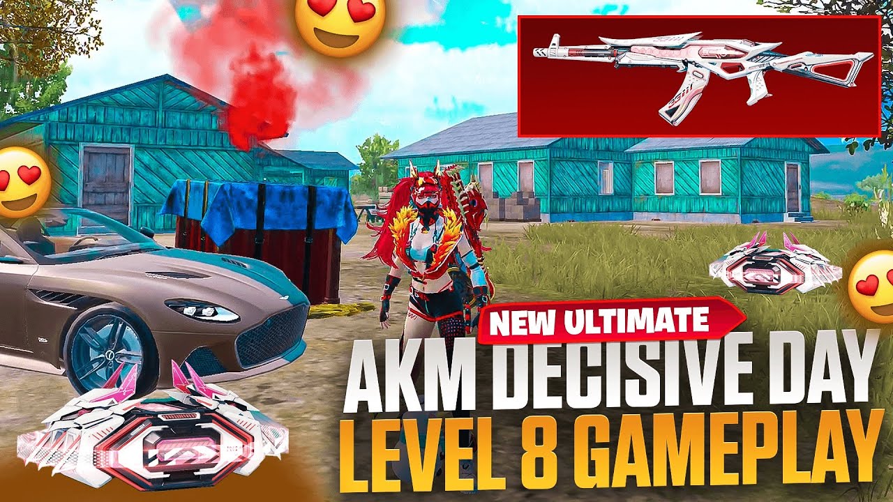New ULTIMATE + AKM Decisive Day LV8🔥PUBG MOBILE #scarlet #pubgm