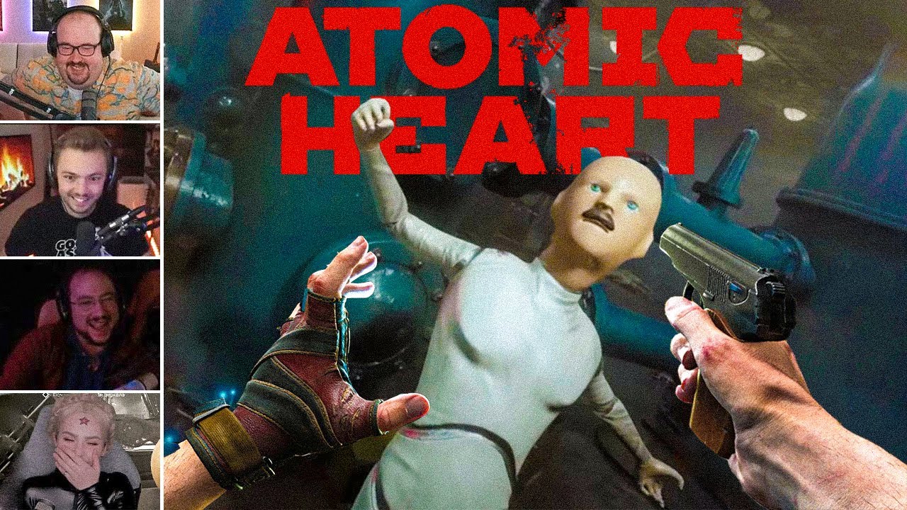 Streamers React to Atomic Heart Jumpscares/Funny Moments (Horror)