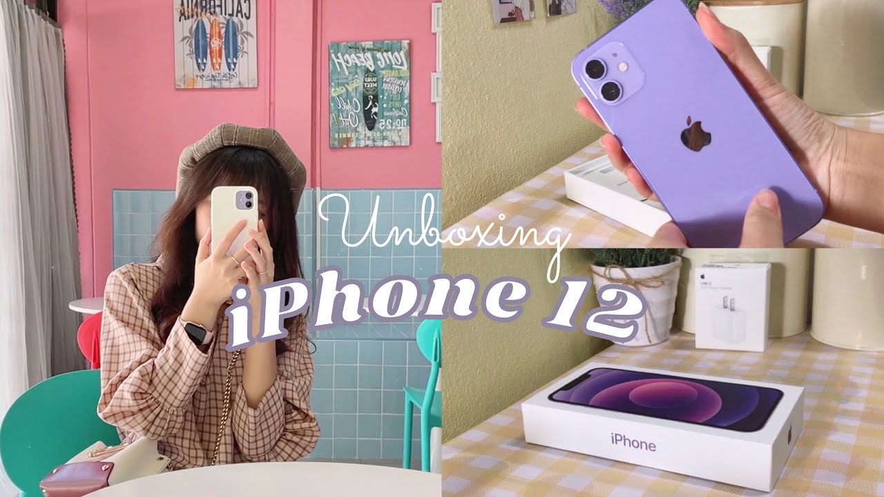 📽 Unboxing iPhone 12 💜☁️˚◞♡