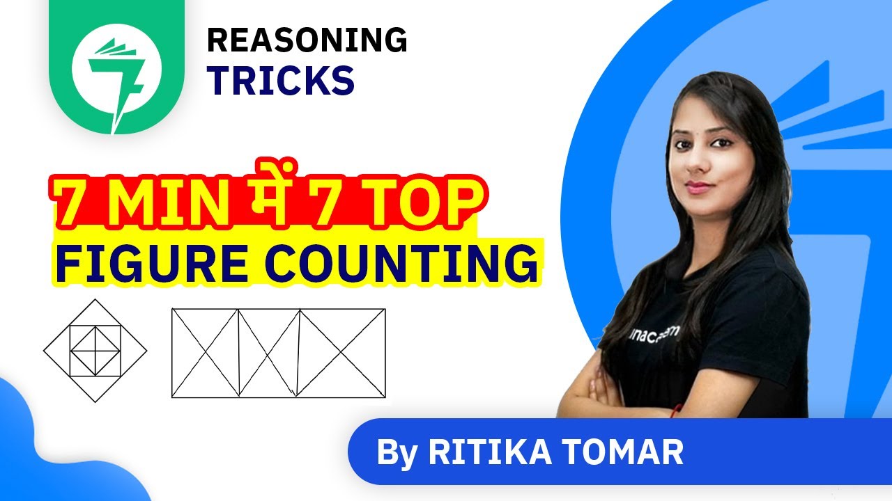 7-Minute Reasoning Tricks | 7 min में 7 Top Figure Counting | By Ritika Tomar