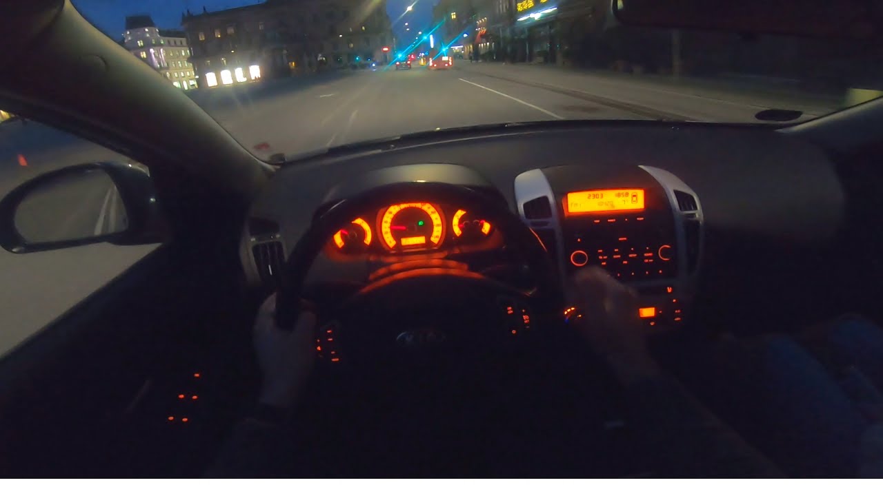 2008 Kia Cee'D SW 1.6 CRDi 115 LS | NIGHT POV Test Drive COPENHAGEN CITY #018