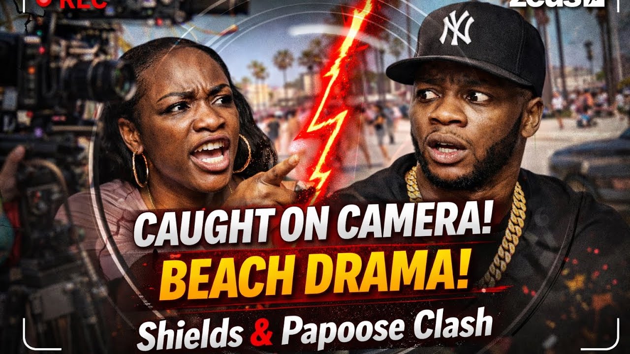 Claressa Shields & Papoose Secret Zeus Network Filming EXPOSED at Venice Beach?!