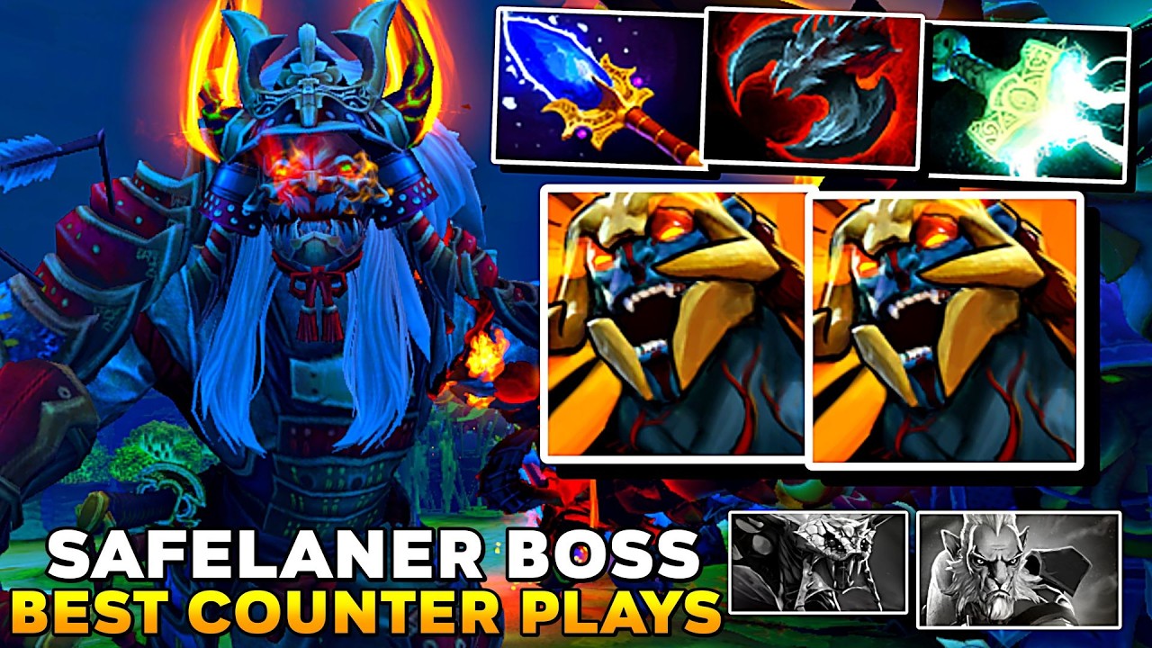 Best COUNTER PLAYS Safelane [ HUSKAR ] Scepter + Mjollnir All Game Insane - Dota 2
