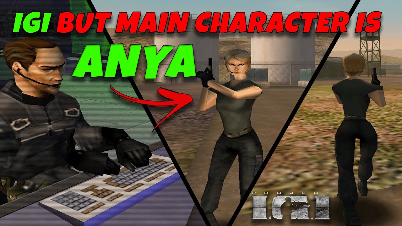 I changed Jones with Anya | Project IGI but the main character is Anya! IGI Mod Hack with 3rd PP!