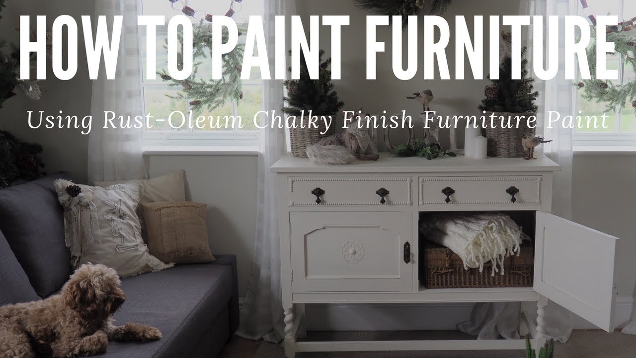 How to Paint Furniture using Rust-Oleum Chalky Finish Paint