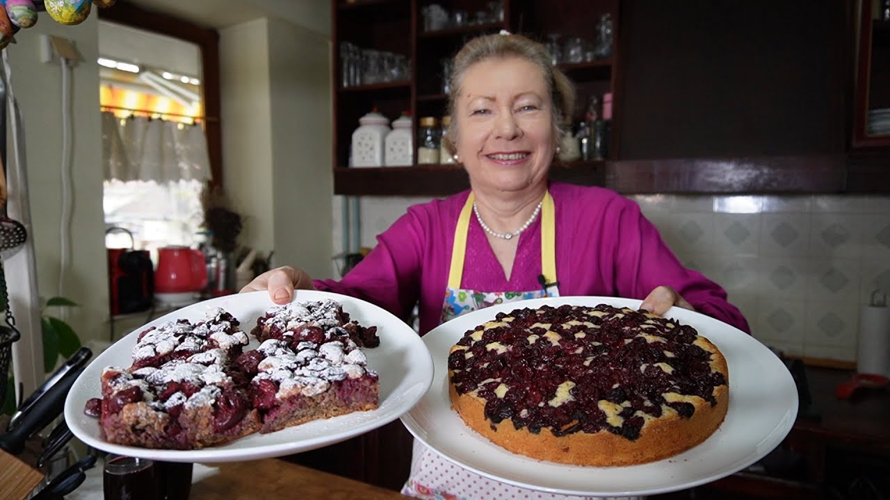 Brzi kolač sa višnjama („višnje što propadaju“) i torta sa višnjama iz 19. veka