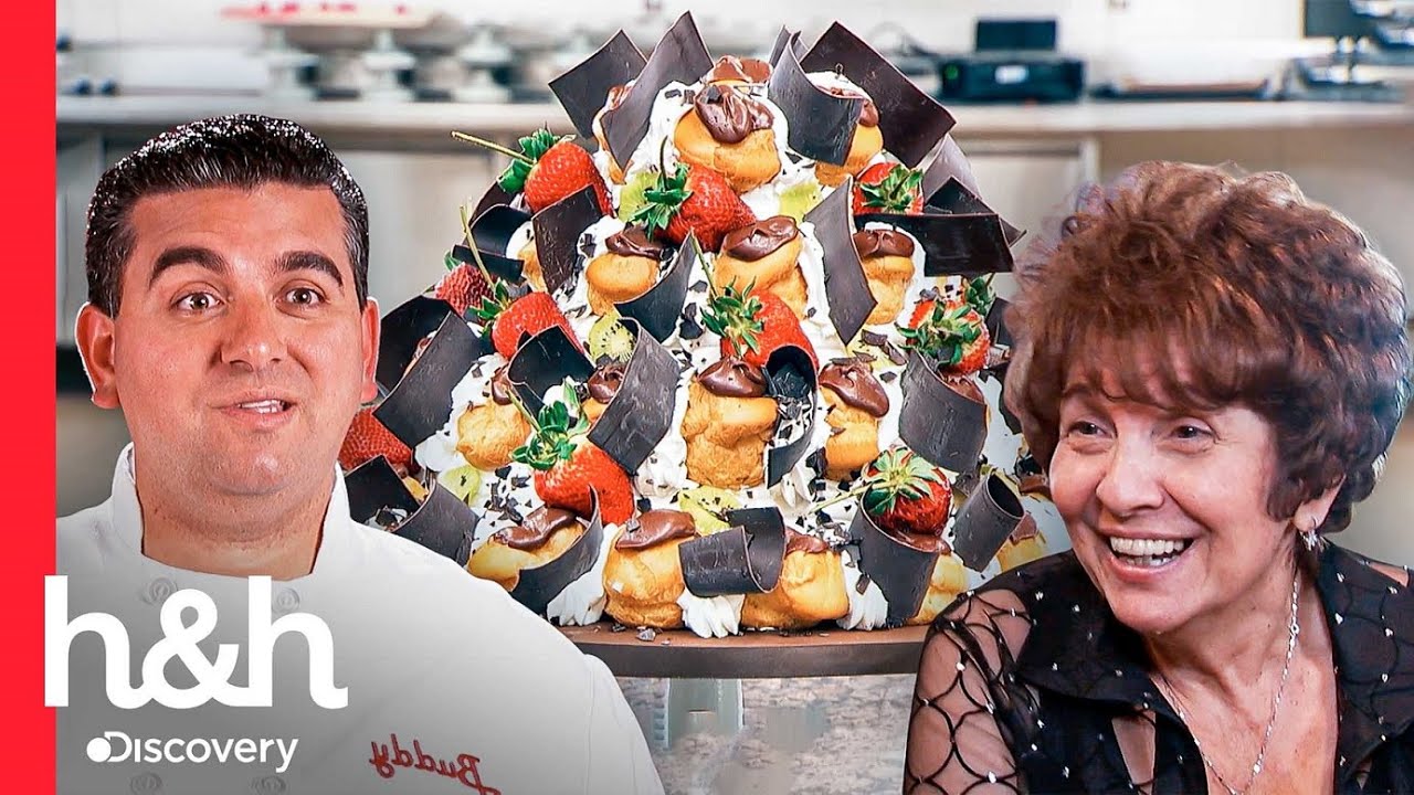 Buddy reinventa o bolo de profiteroles para festa dos 65 anos da mãe dele | Cake Boss | H&H Brasil