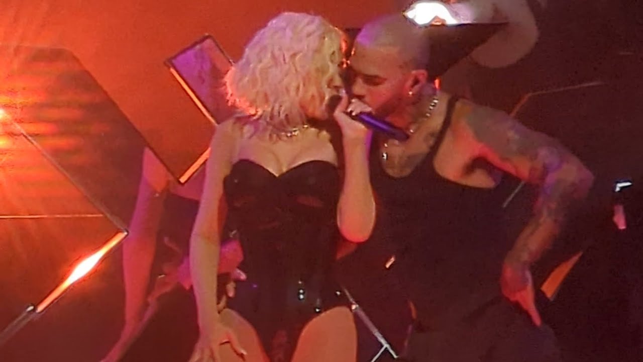 Christina Aguilera performing 
