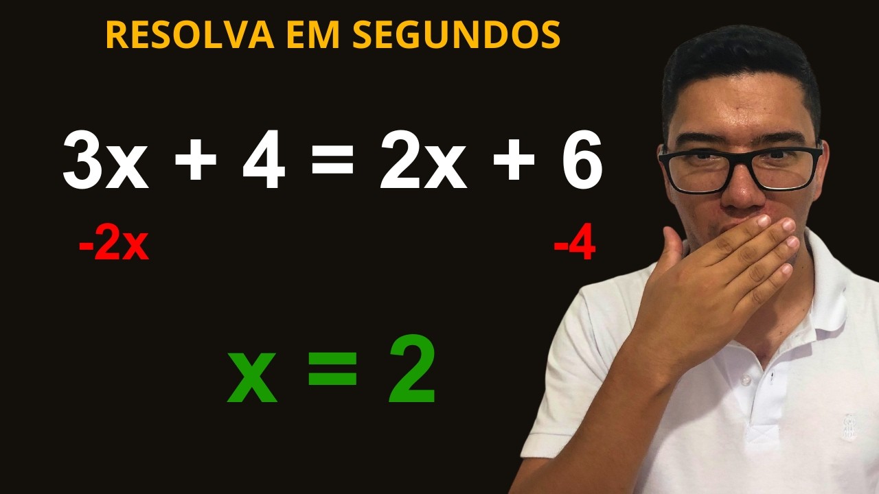 🔴😌 Resolva Equações em Menos de 5 Segundos - Truque Incrível!