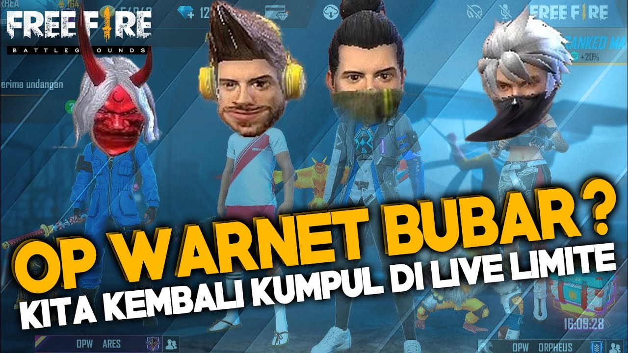 OP WARNET BUBAR?! COMEBACK DI LIVE LIMITE AUTO RATAIN BERMUDA - FREE FIRE INDONESIA