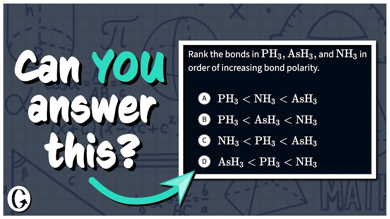 Let's Rank the Polarity of Bonds!