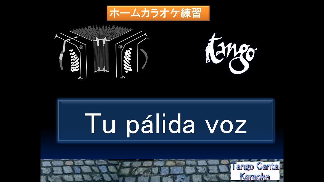 ホームカラオケ練習 Tu pálida voz (karaoke)