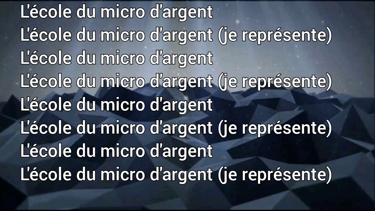 IAM l'&eacute;cole du micro d'argent lyrics