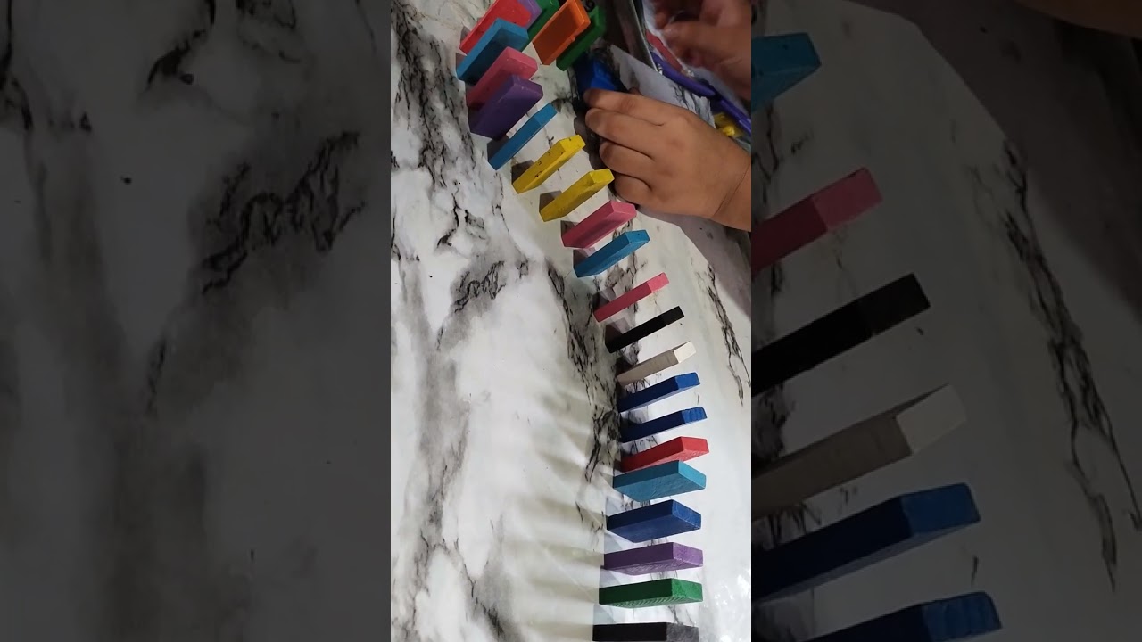 DOMINO EFFECT ASMR #asmrsounds #dominos #satisfyingsounds #asmrtrending
