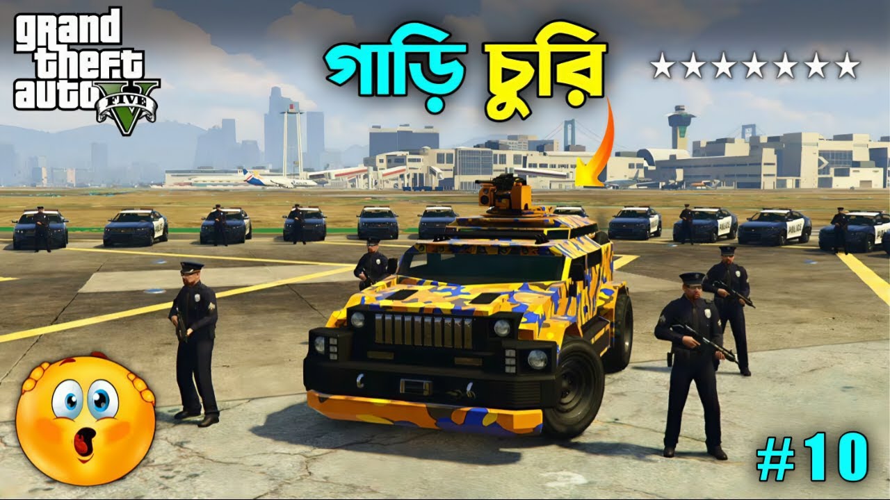 I STOLE MOST POWERFUL TANKS FROM MELETARY BASE - GTA 5 BANGLA!  😱#10