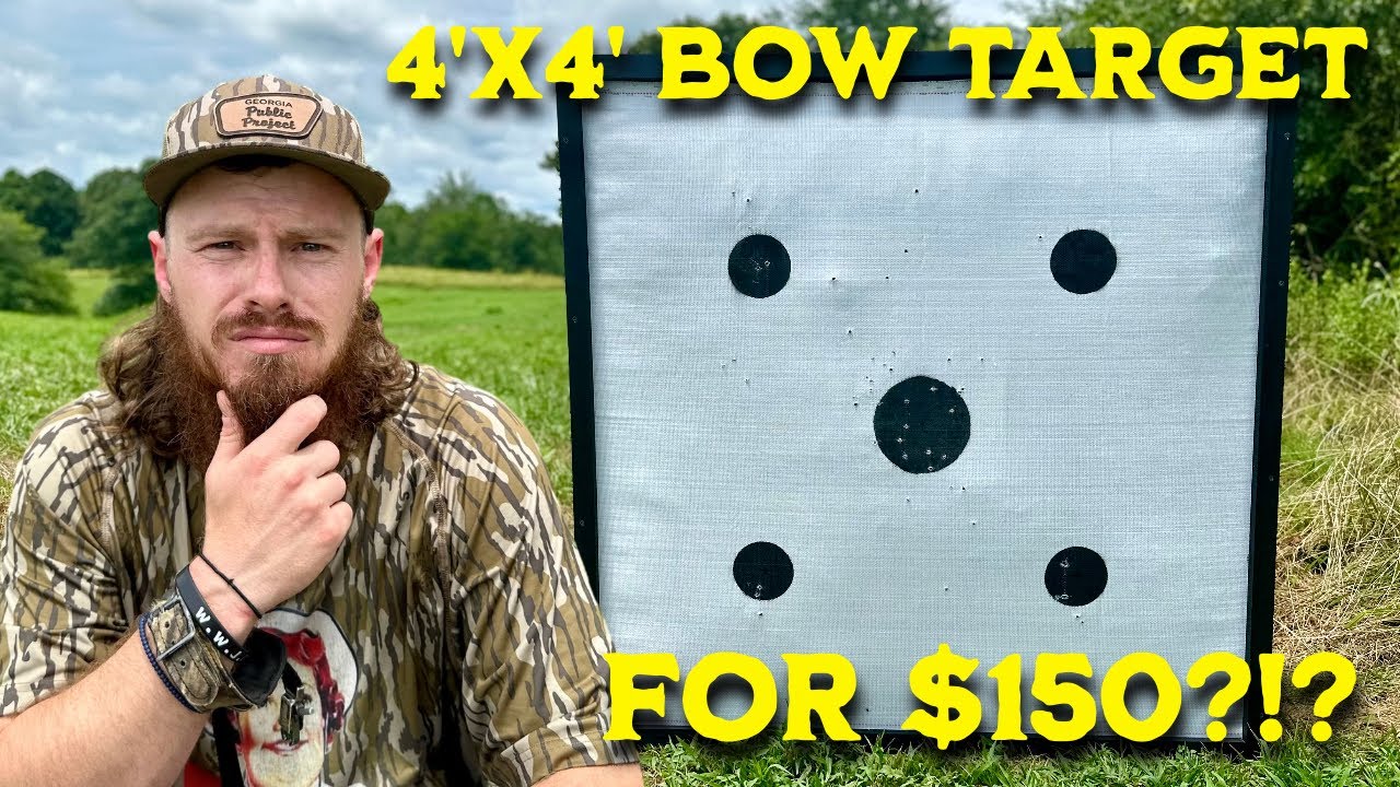 HUGE DIY ARCHERY TARGET || 4’X4’ Bow Target - Incredibly Easy and Cheap Build!!