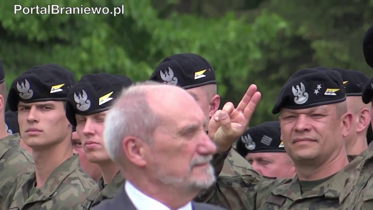 Braniewo, pożegnanie żołnierzy jadących na Łotwę