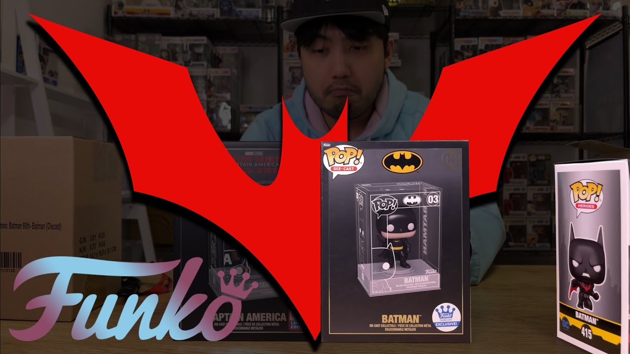 #39 Buzzy Unboxing - Funko Exclusive Batman Beyond + Batman Die Cast Funko Pop! First Look!