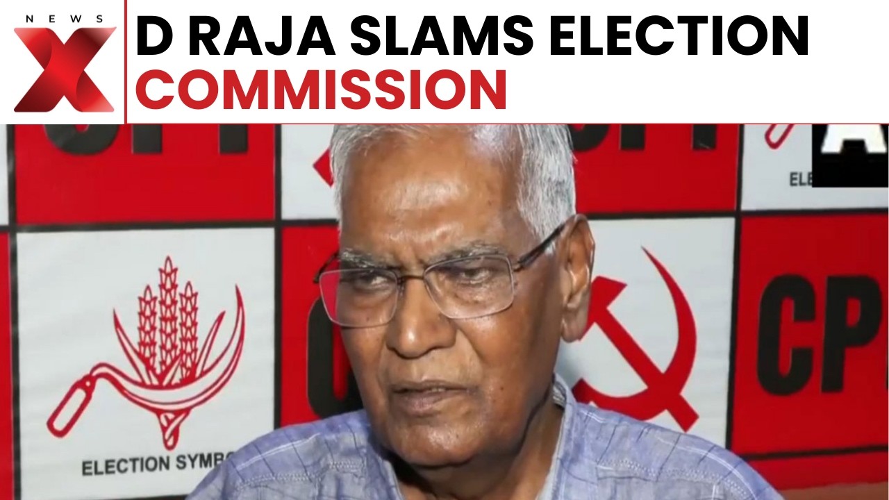 D Raja criticizes Election Commission, urges free and fair voting in upcoming polls