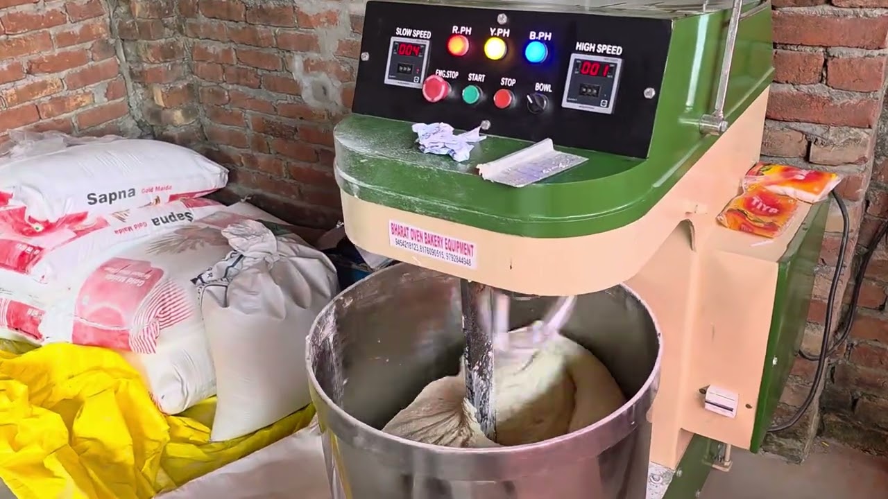 30kg & 50kg best spiral mixer for bakery line || Bharat Oven And Engineering Works || mob 9454218123