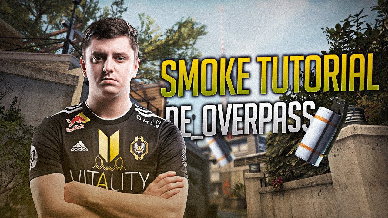 SMOKES AND NADES TUTORIAL #3 - OVERPASS- Professor apEX - CSGO