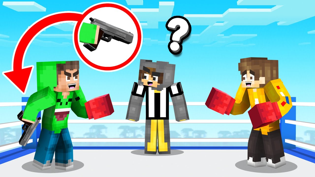 CRAINER vs JELLY BOXING FIGHT! (Minecraft Squid Island)