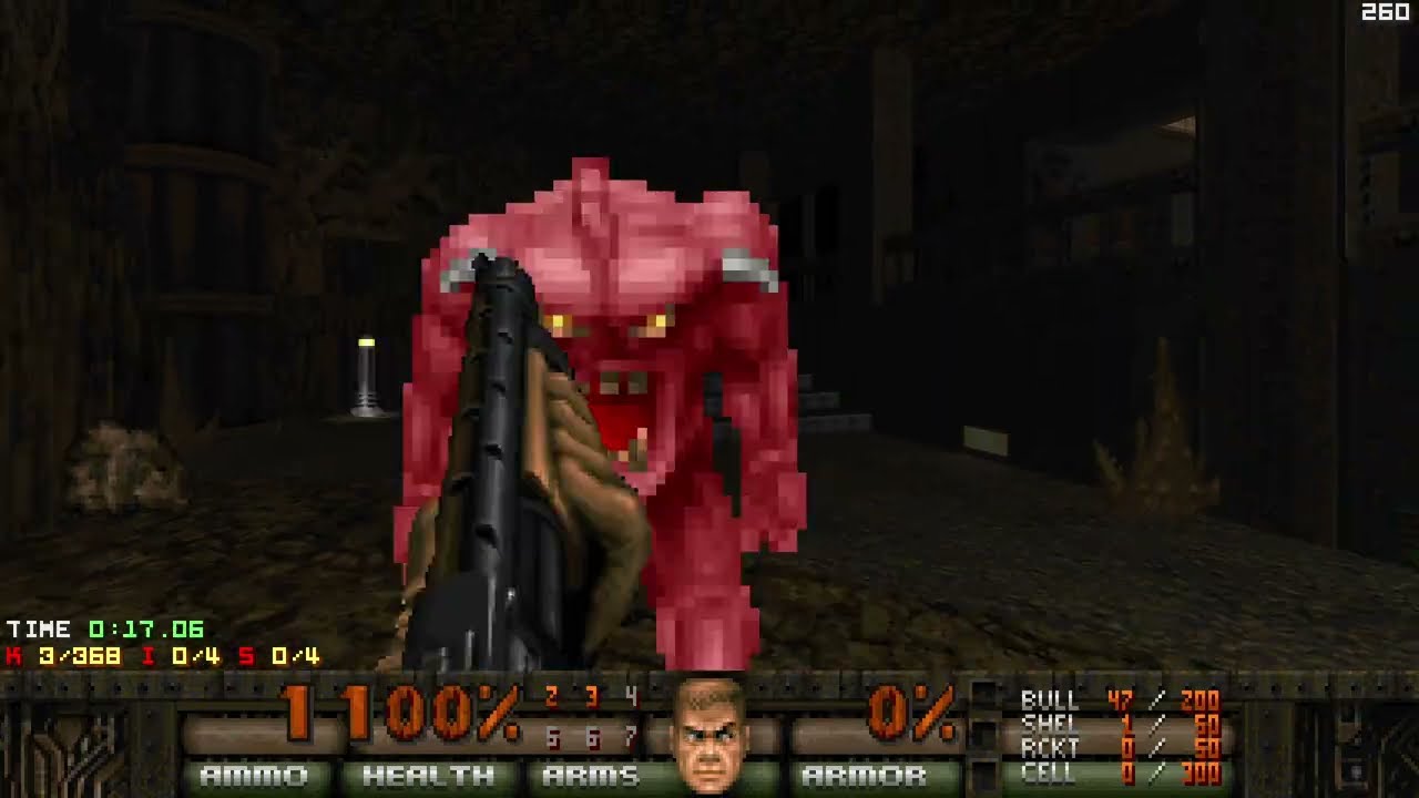 Doom 2 - Metal Descension (Map 3: Pitfall) UV-Max (WAD Author: Foxo)