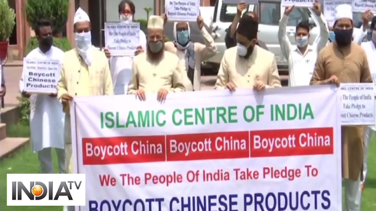 Islamic Centre of India holds protest against China in Lucknow