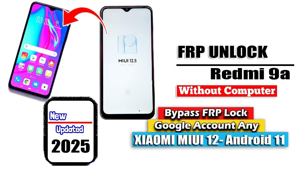 Redmi 9A Frp Bypass Without Pc Miui 12 New Method 2025 || Redmi 9A Google Account Remove 2025