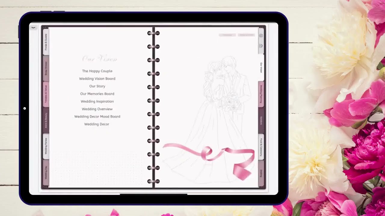 Ultimate Wedding Digital Planner &ndash; Hyperlinked for GoodNotes & Notability | iPad PDF